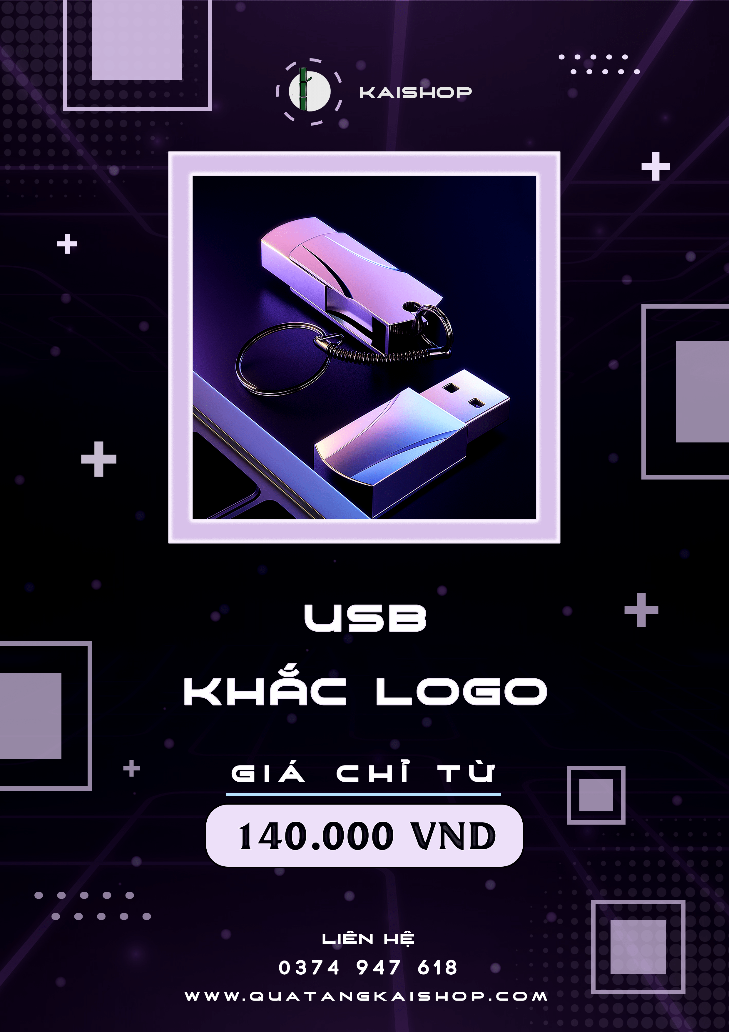 Qua tang KaiShop USB Lưu Trữ Dữ Liệu – Giải Pháp An Toàn, Tiện Lợi Và Bền Bỉ Cho Mọi Người