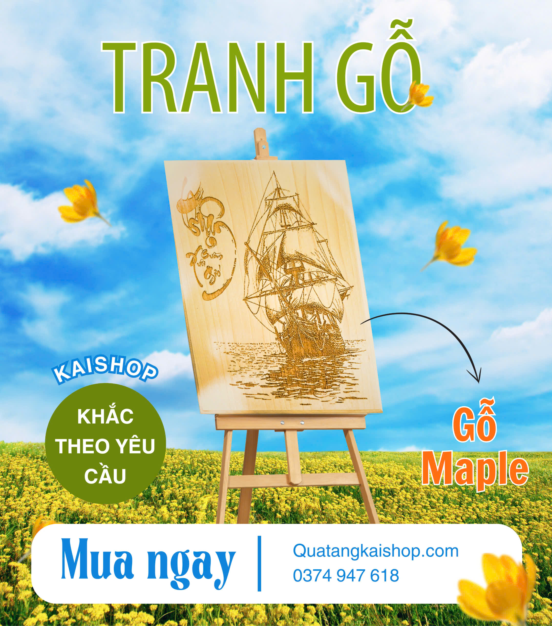 Qua tang KaiShop Tranh Gỗ KaiShop – Lưu Giữ Khoảnh Khắc, Gợi Nhớ Ký Ức